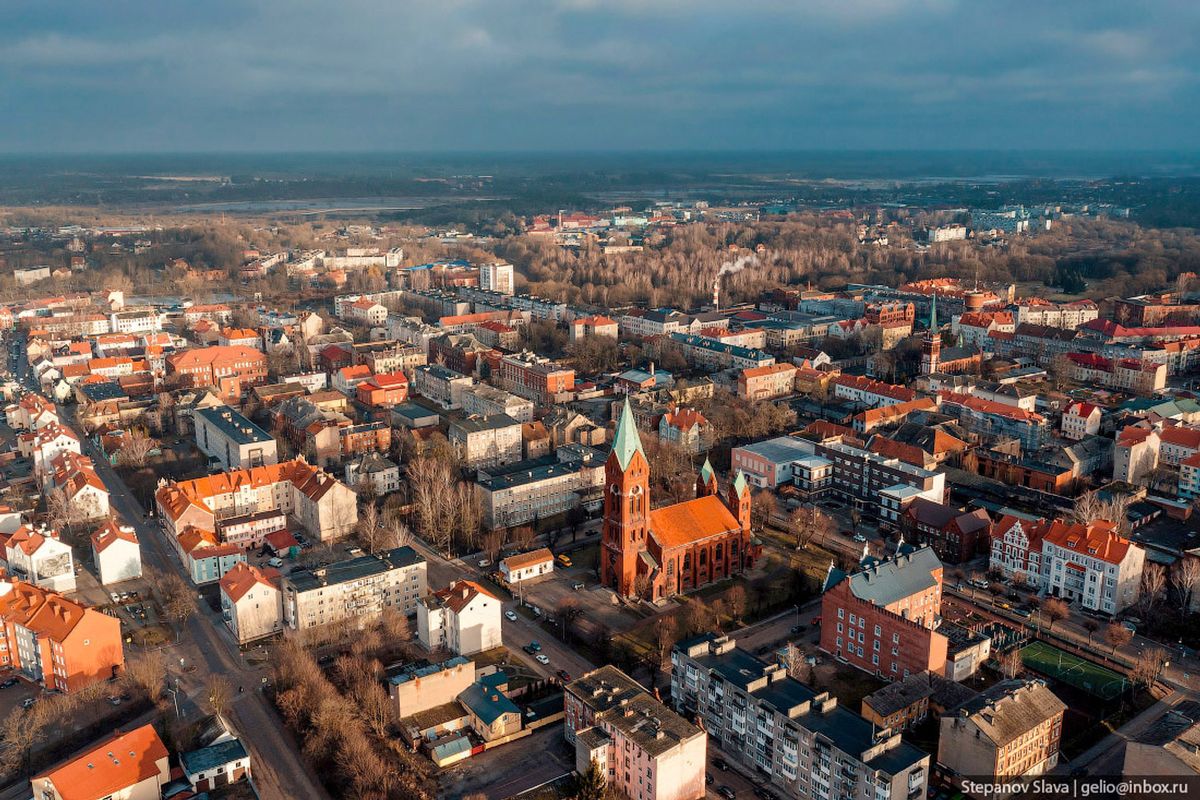 Фото Черняховска, второй город акции "Балтики"